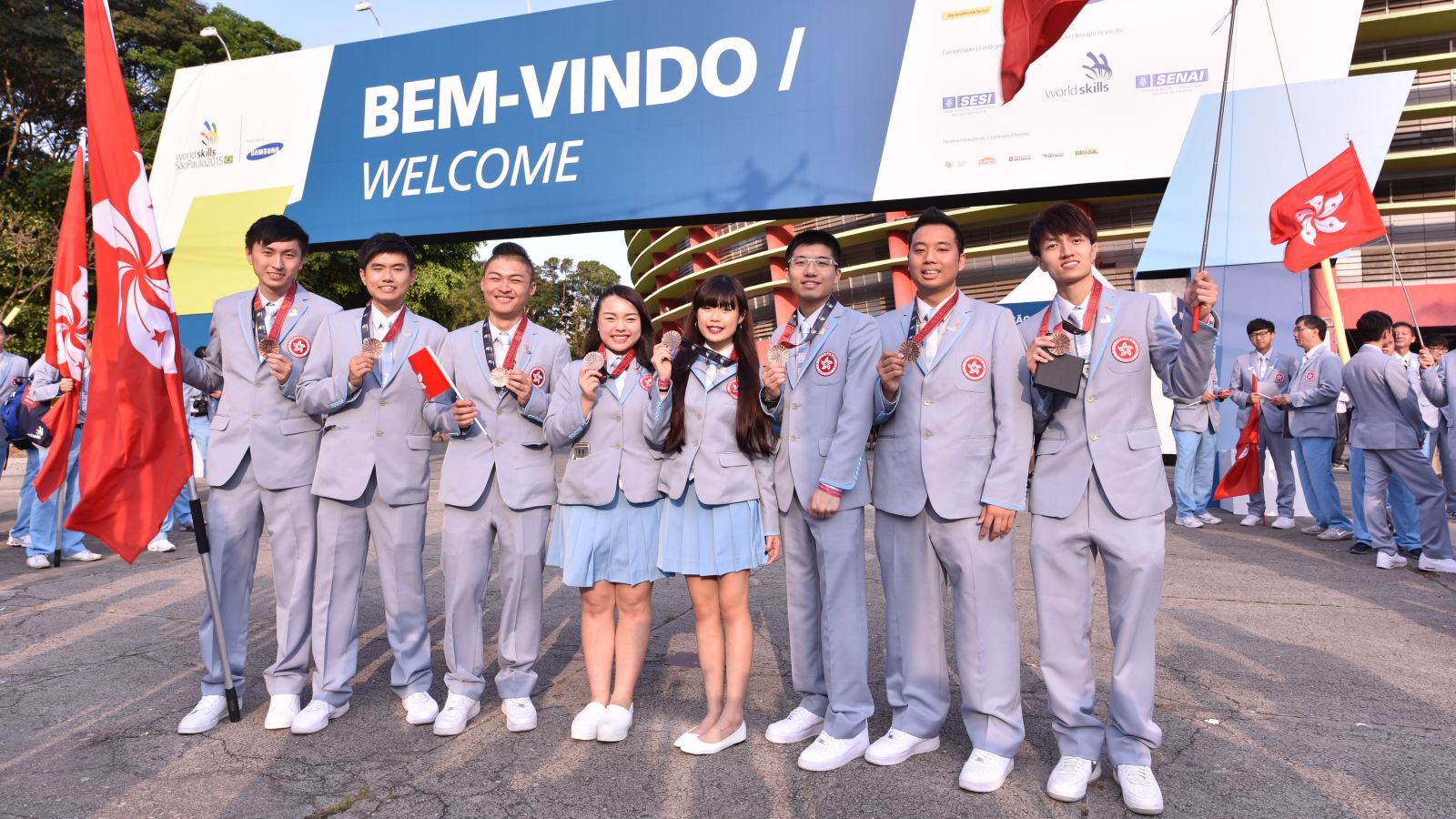 Team Hong Kong Sweeps 7 Medallions 
for Excellence at Worldskills São Paulo 2015