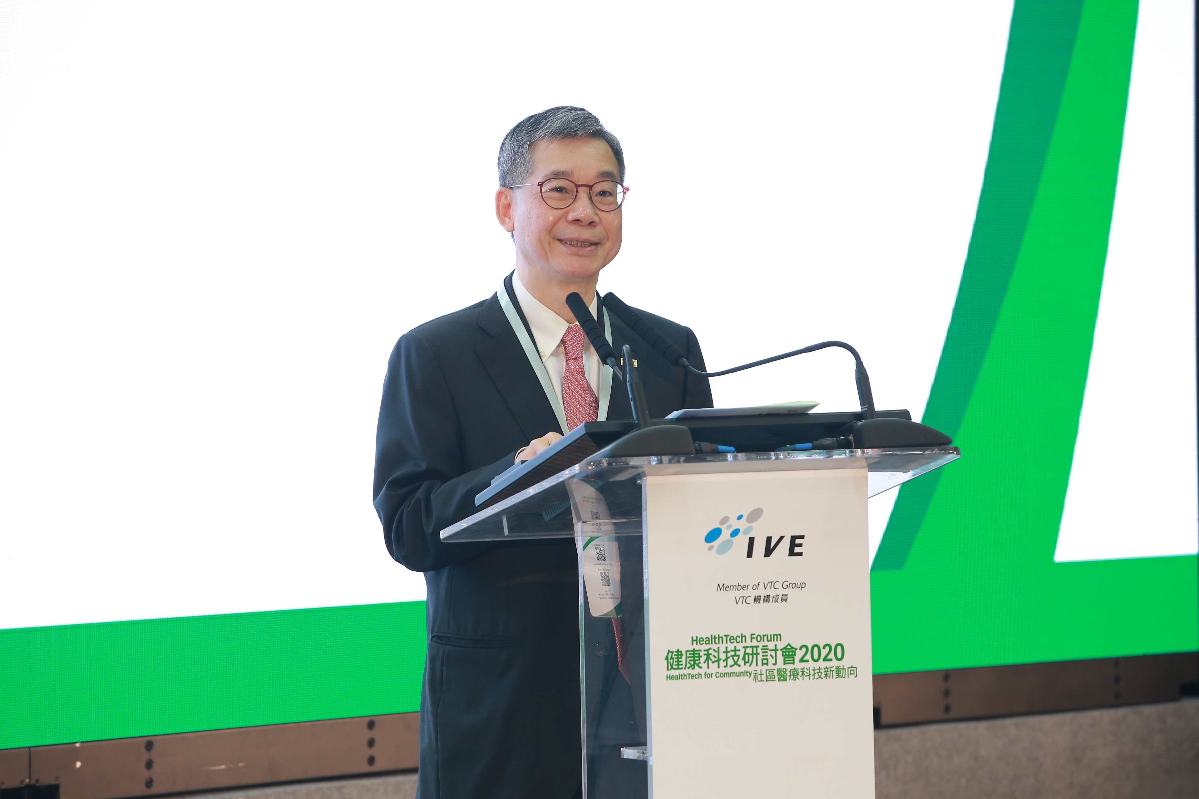 VTC主席戴澤棠表示，研討會為業界提供平台，就推動創新健康科技，分享成功經驗。